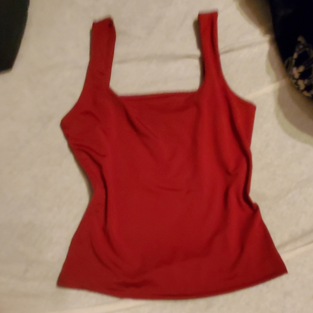 Women's Red Sleeveless Top